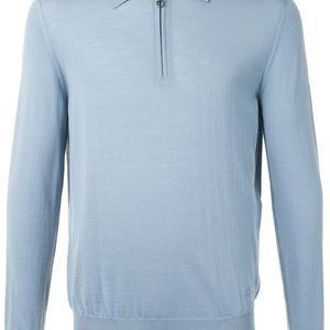 Salvatore Ferragamo long-sleeve knitted polo shirt